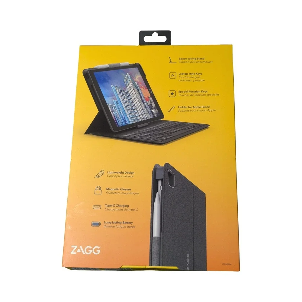 BbO ZAGG Messenger Folio 2 Keybord Case for iPad 10.2 7/8/9th Gen & iPad Air 3rd